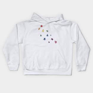 Heartstopper Leaves (Rainbow pride colours) Kids Hoodie